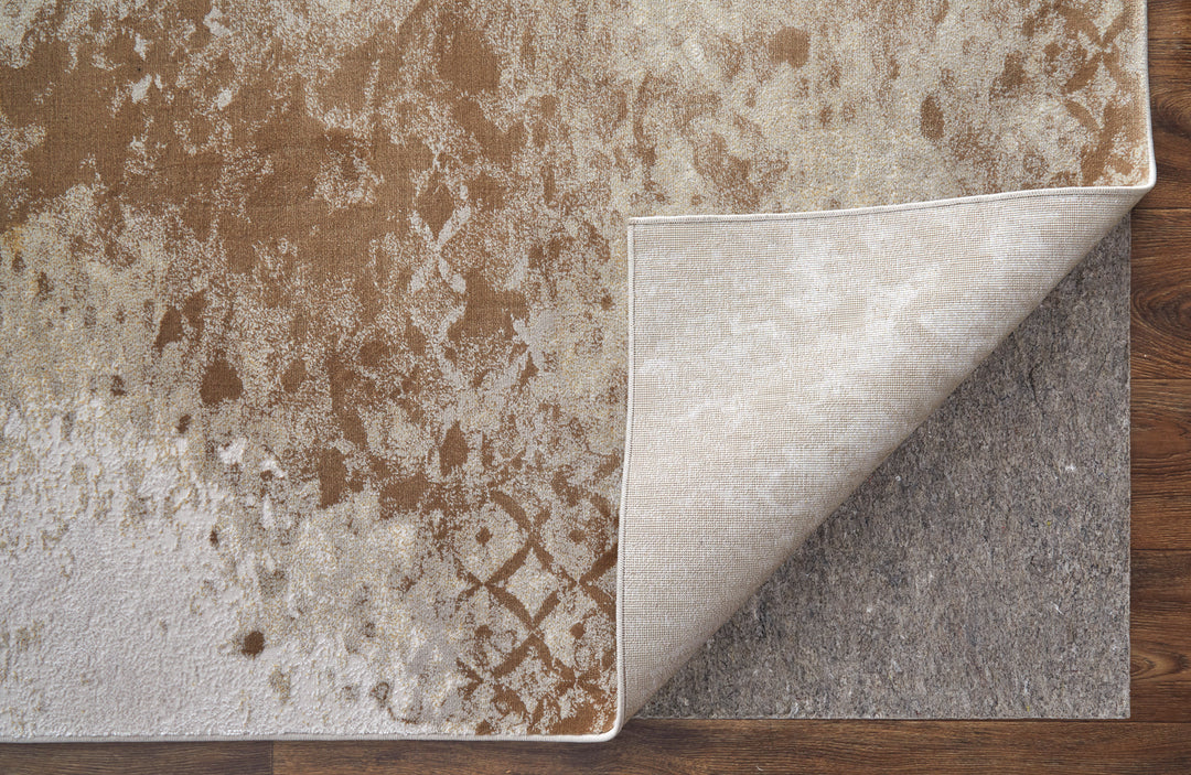 Rectangle/5' x 8'/Ivory/Gold