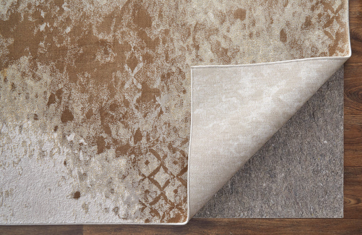 Rectangle/5' x 8'/Ivory/Gold