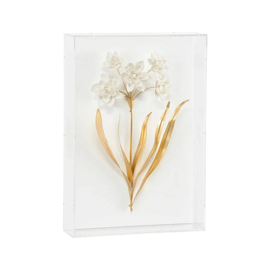 Chelsea House Porcelain Flowers D WALL ACCENTS