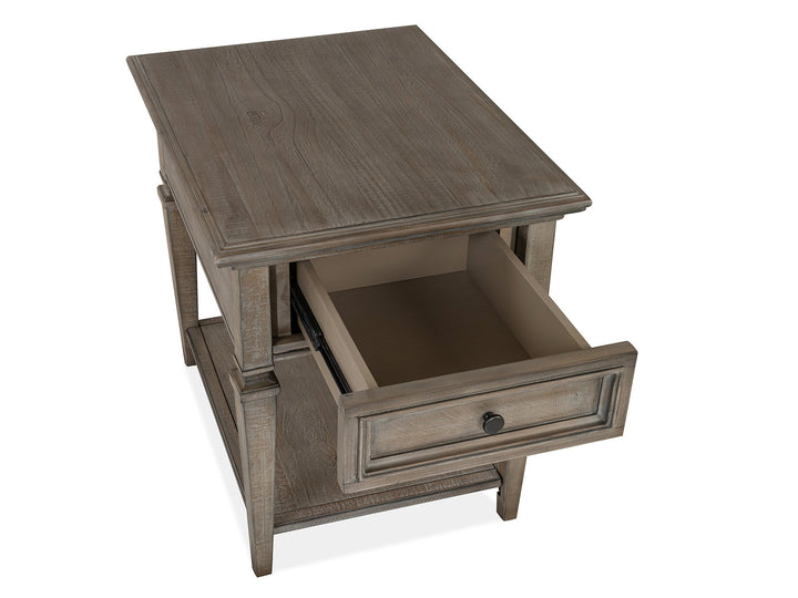 Lancaster Dovetail Grey Rectangular End Table - T4352-03