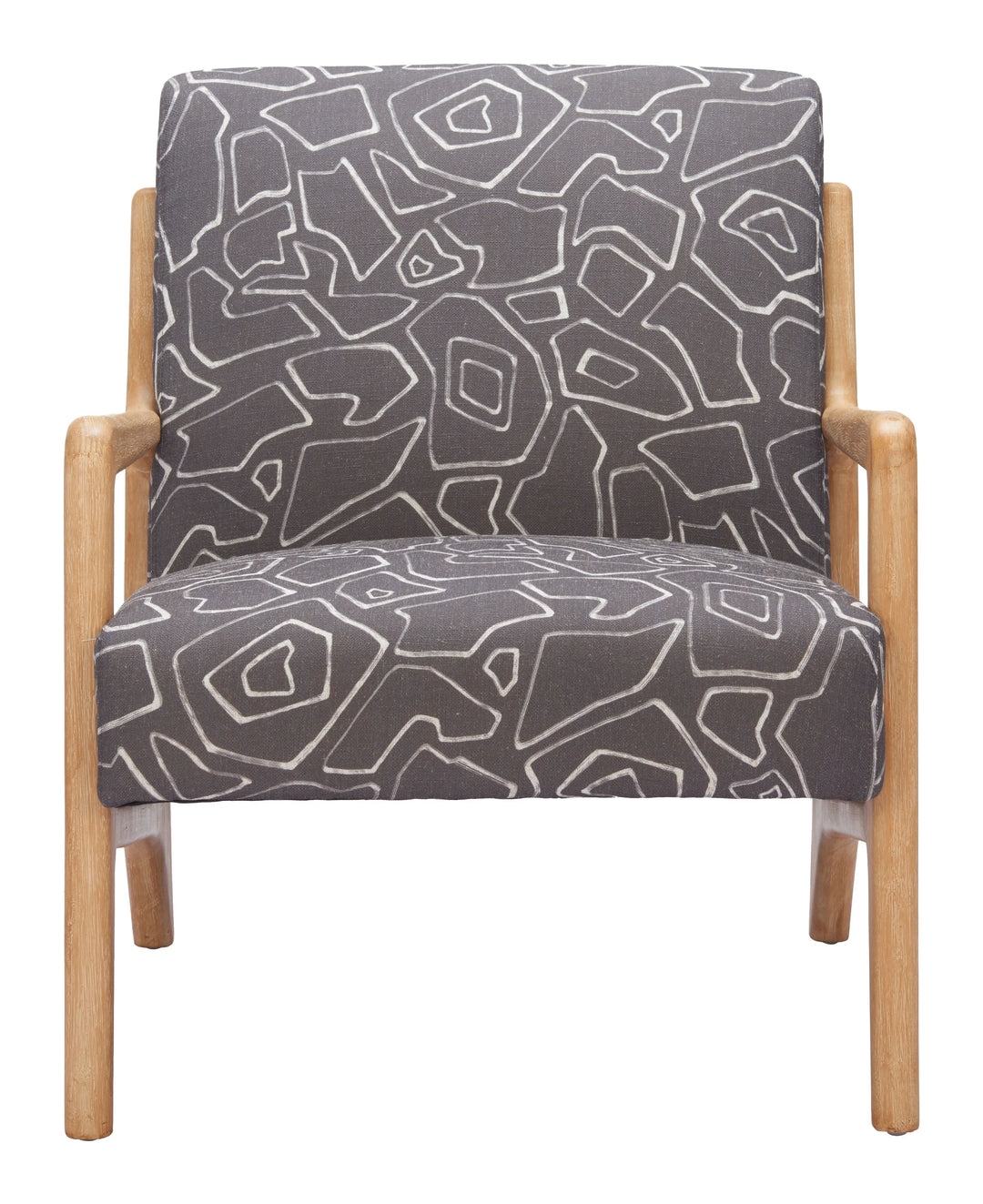 Runa Accent Chair Gray & Natural - AmericanHomeFurniture