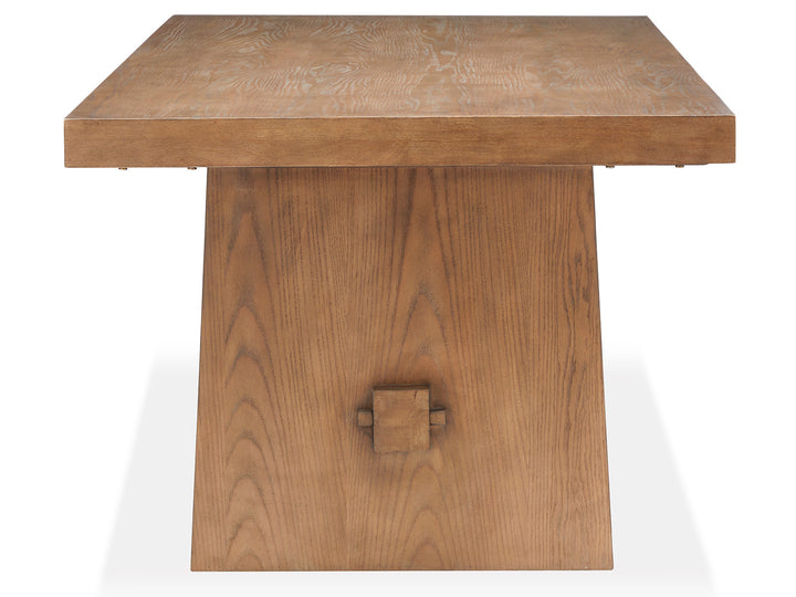 Lindon Belgian Wheat Trestle Dining Table - D5570-21