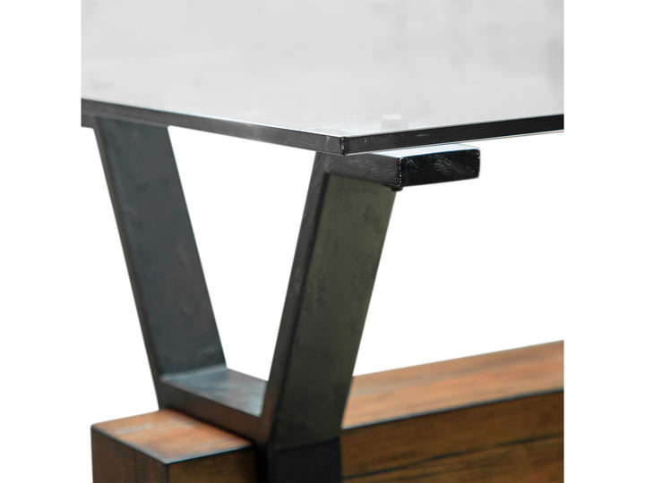 Sawyer Toasted Nutmeg And Smoked Iron Rectangular End Table - T4570-03