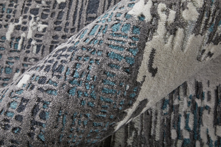 Rectangle/2' x 3'/Ivory/Charcoal