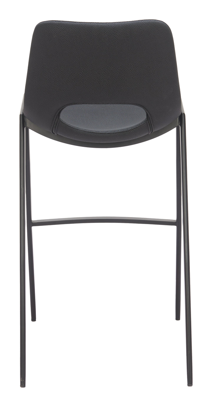 Desi Armless Barstool (Set of 2) Black - 110827