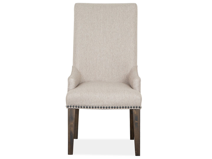 Bellamy Peppercorn Upholstered Host Chair - Set of 2 - D4796-63