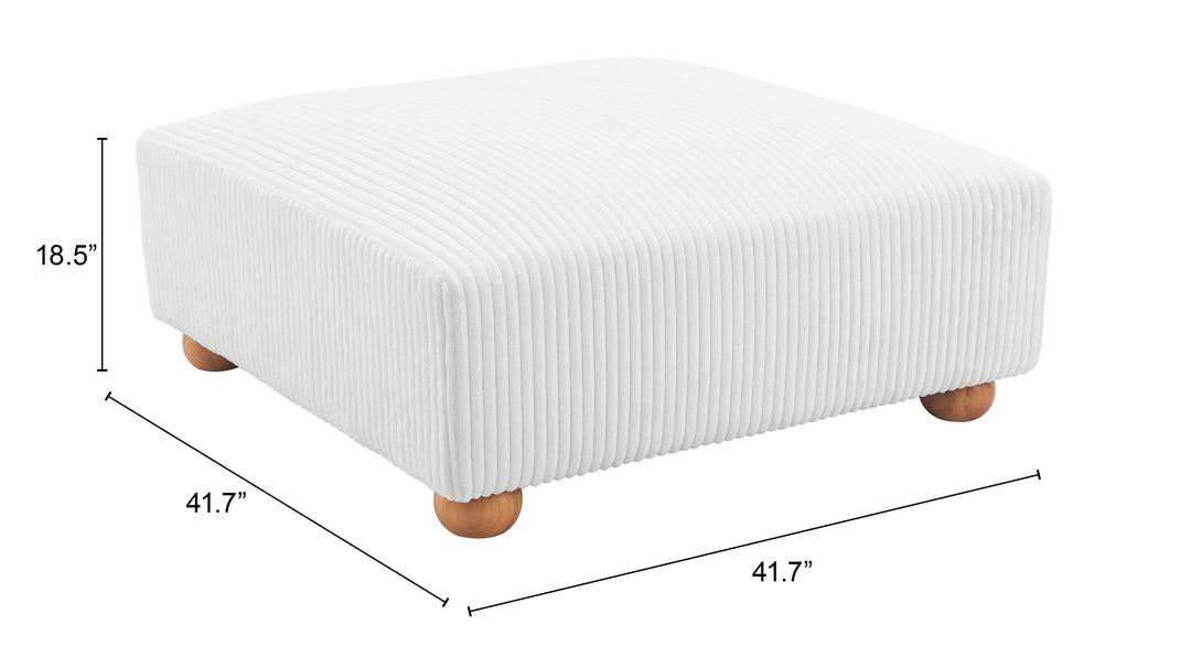 Tayte Ottoman White - 110304