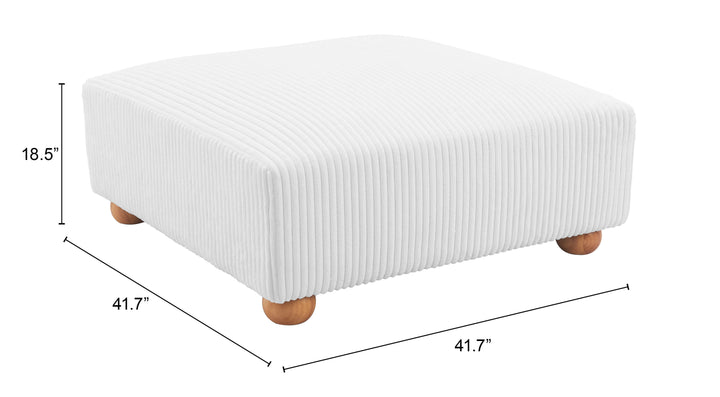 Tayte Ottoman White - 110304
