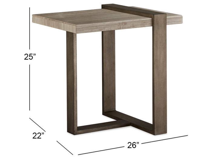 Wiltshire Sea Shell Rectangular End Table - T4701-03