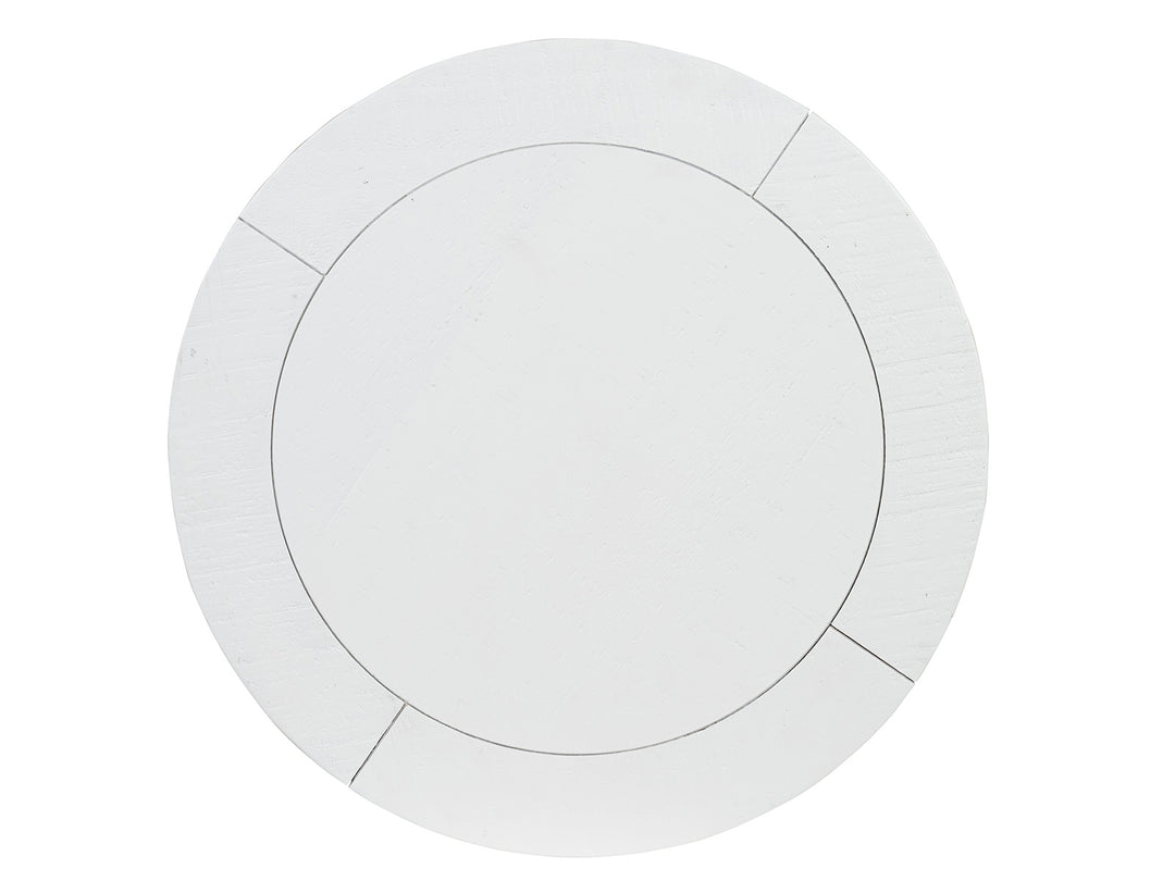 Heron Cove Chalk White Round Accent End Table - T4400-35