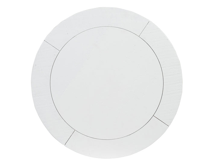 Heron Cove Chalk White Round Accent End Table - T4400-35