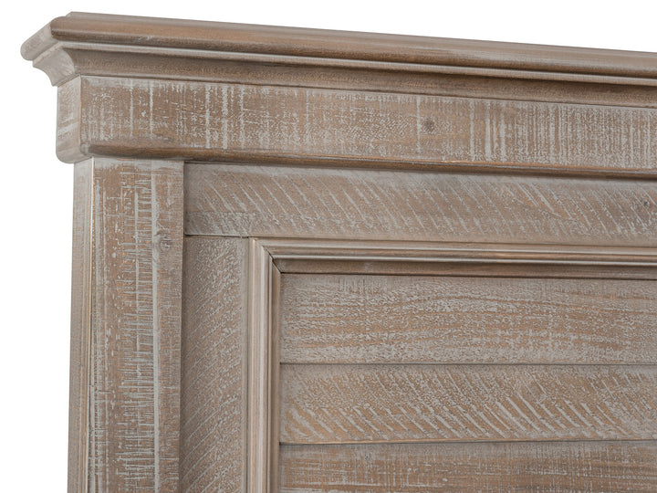 Lancaster Dovetail Grey California King Shutter Panel Bed - B4352-75
