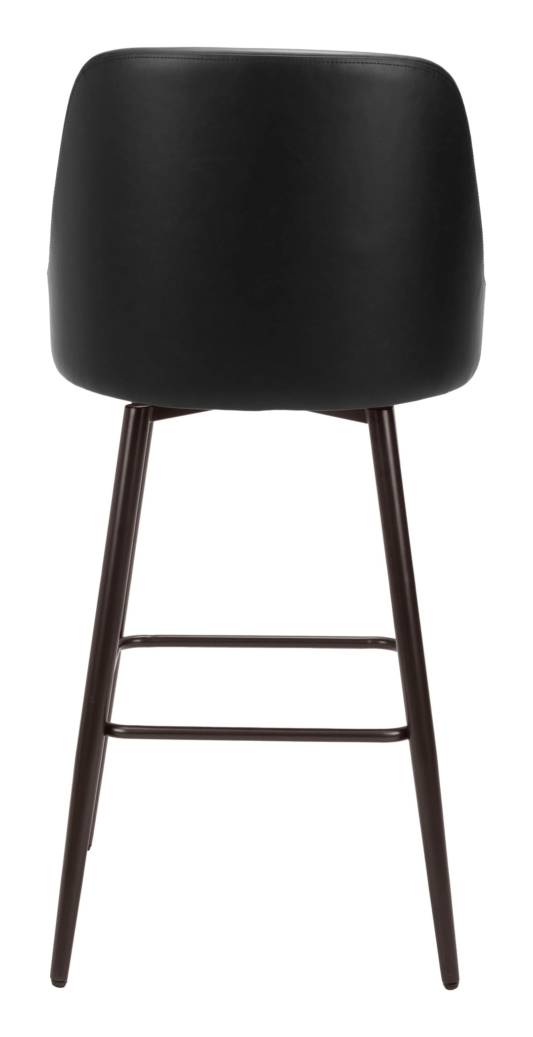 Keppel Swivel Barstool Black & Bronze - AmericanHomeFurniture