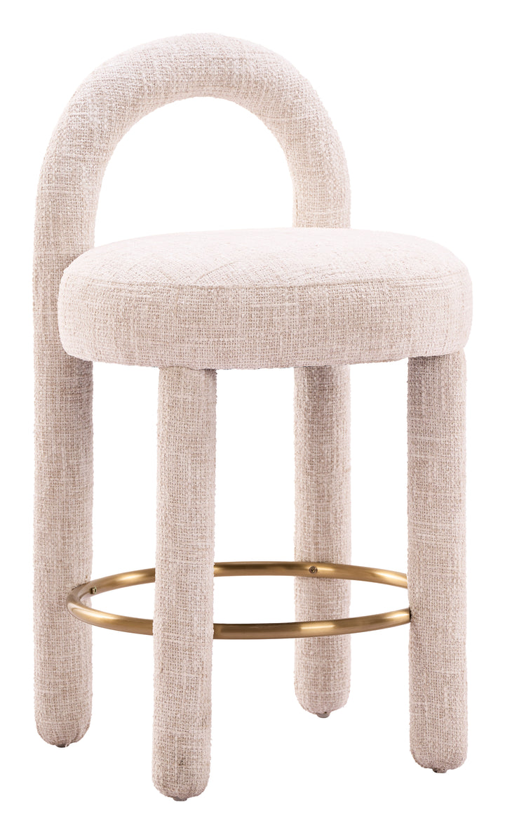 Curco Counter Stool (Set of 2) Beige