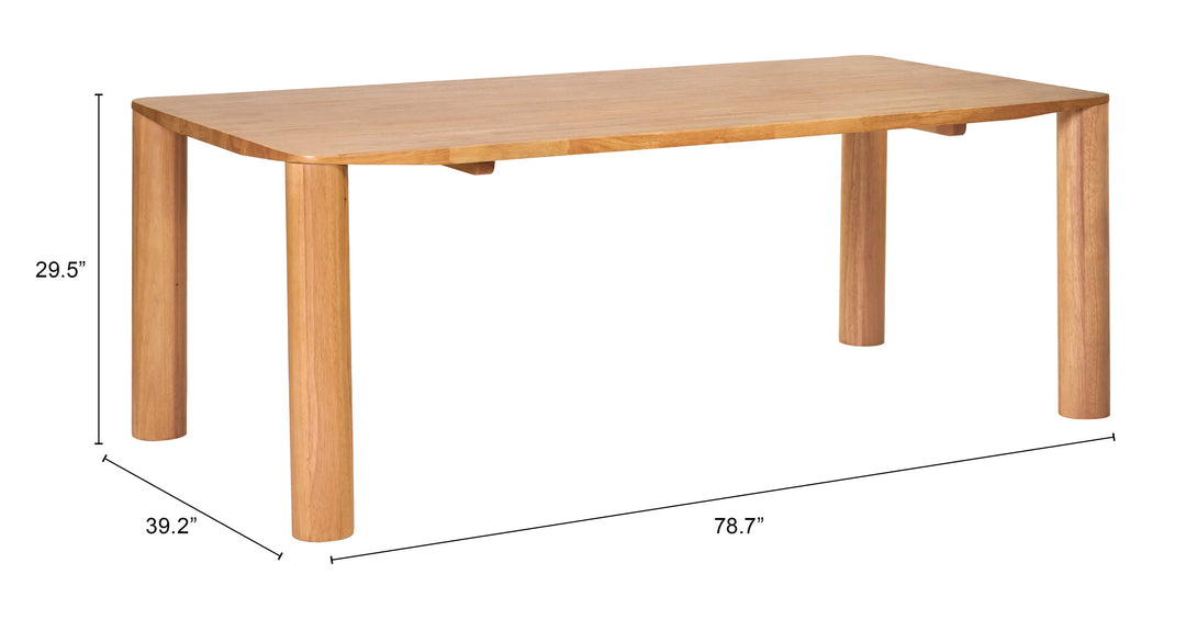 Eazy Dining Table Natural - AmericanHomeFurniture