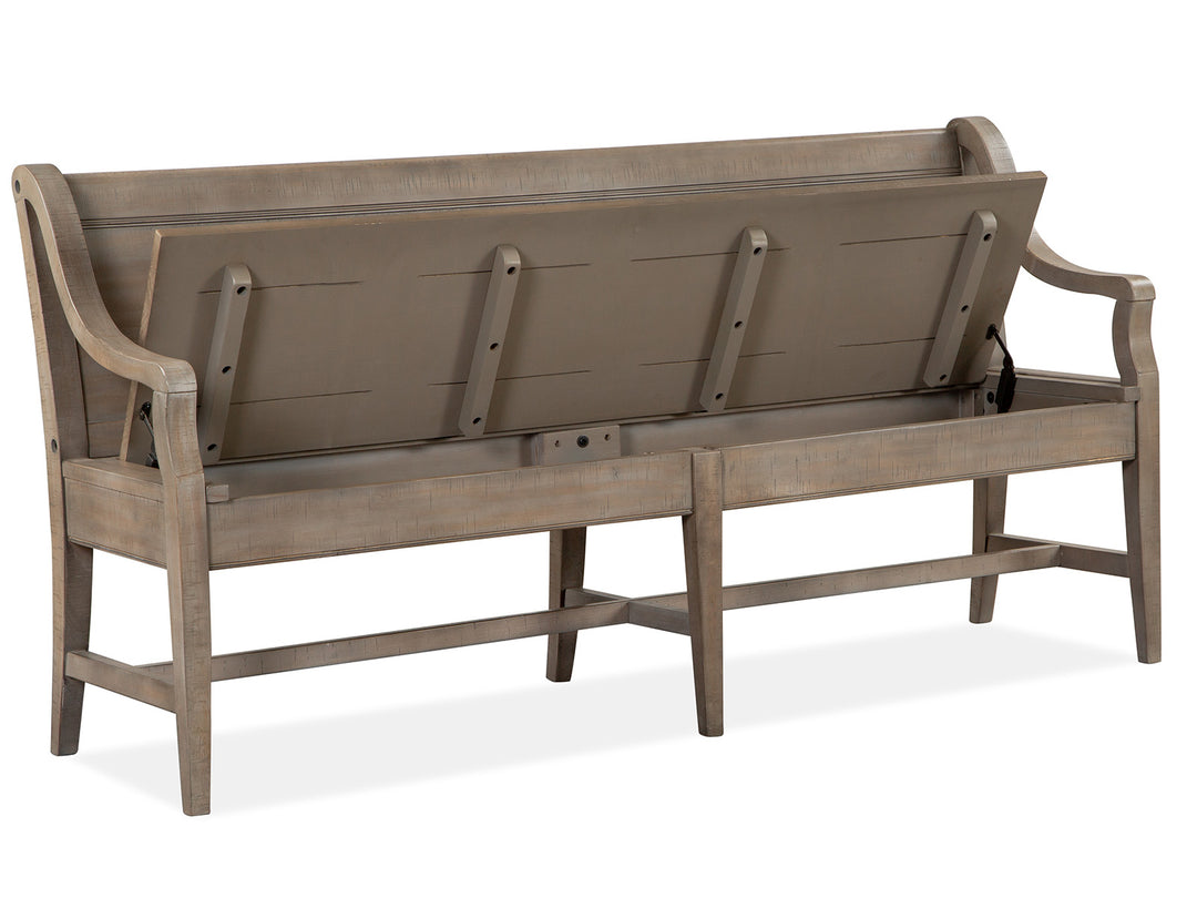 Paxton Place Dovetail Grey Bench - D4805-79