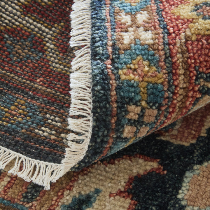 Rectangle/2' x 3'/Navy/Rust