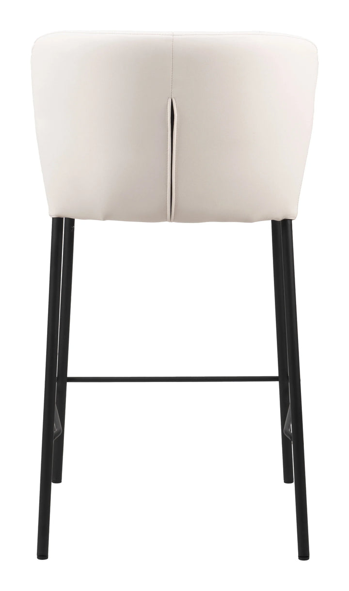 Linz Counter Stool (Set of 2) Cream - AmericanHomeFurniture