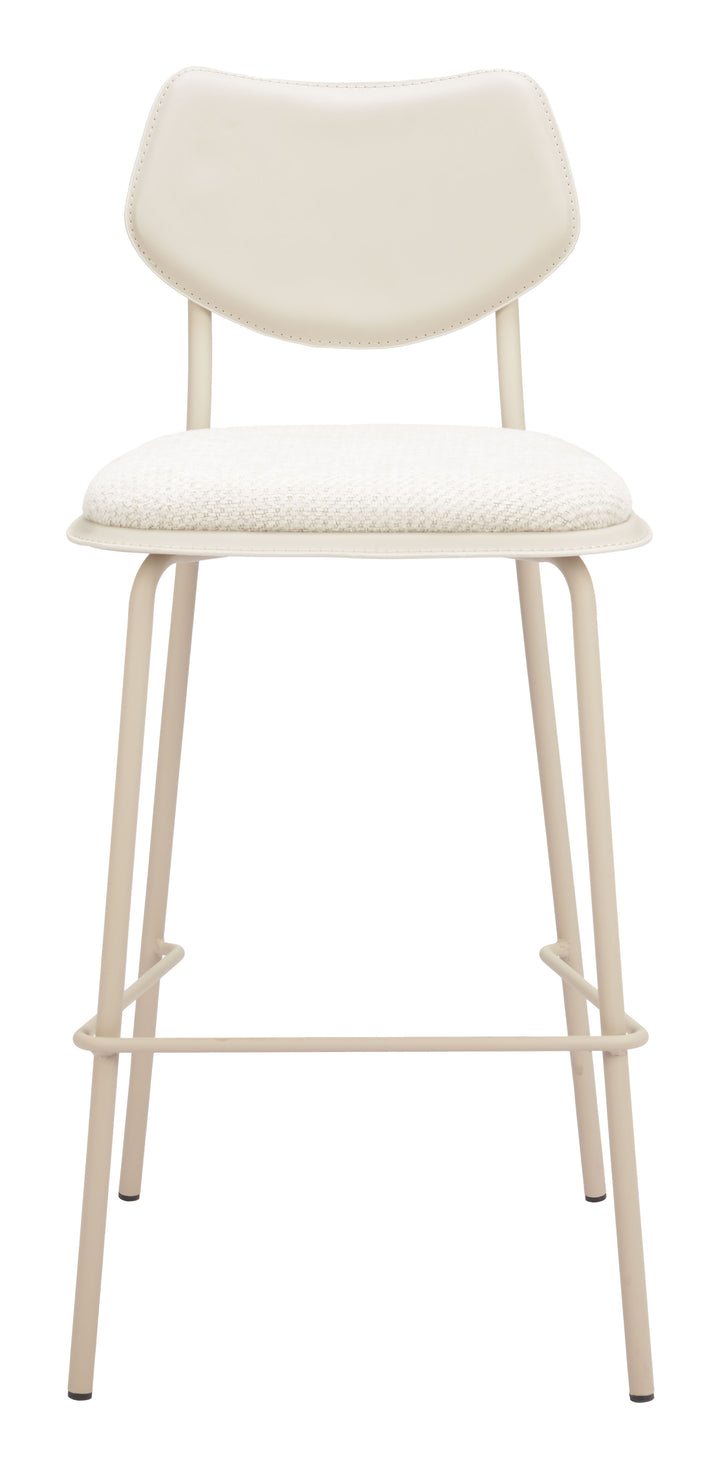 Zeal Barstool (Set of 4) Light Gray & Beige