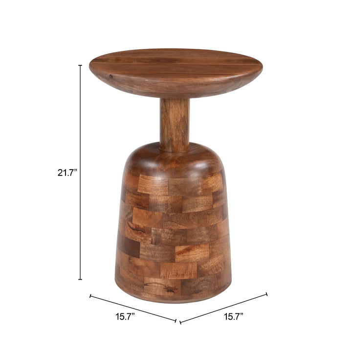 Kelk Side Table Walnut - AmericanHomeFurniture