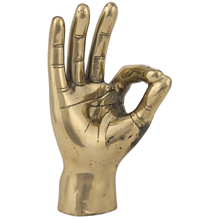 Noir OK Sign, Brass DECORATIVE OBJECTS