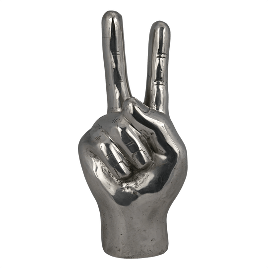 Noir Peace Sign, Silver DECORATIVE OBJECTS