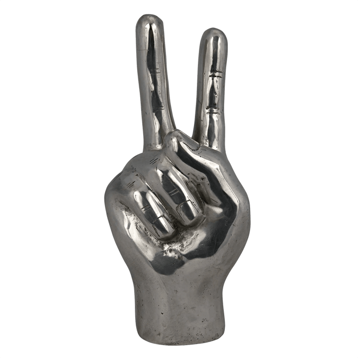 Noir Peace Sign, Silver DECORATIVE OBJECTS