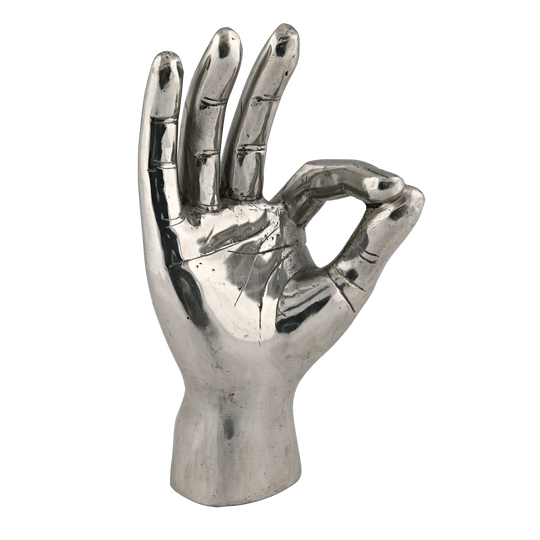 Noir Ok Sign, Silver DECORATIVE OBJECTS