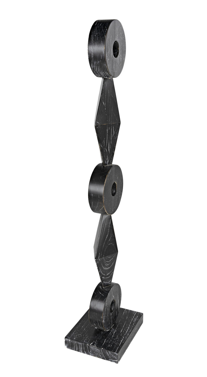 American Home Furniture | Noir - Totem Sculpture, Cinder Black