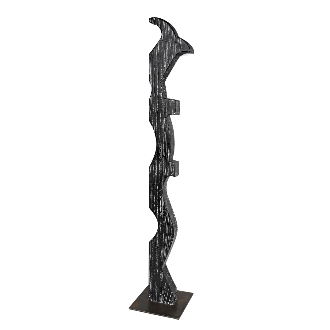 American Home Furniture | Noir - Balper Sculpture, Cinder Black