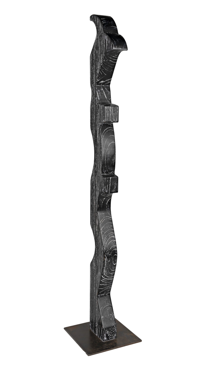 American Home Furniture | Noir - Balper Sculpture, Cinder Black