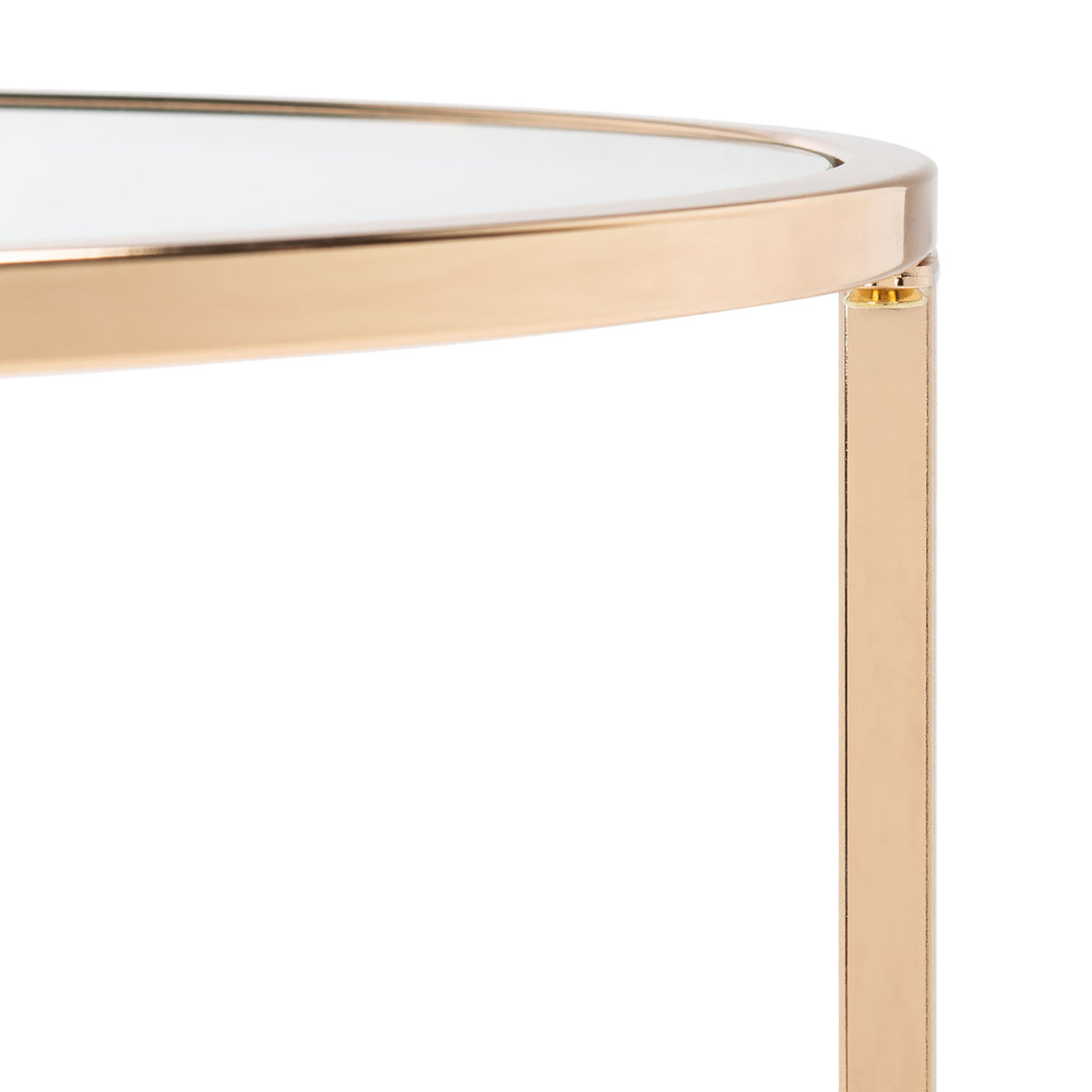 POLISHED GOLD FRAME / CLEAR GLASS TOP