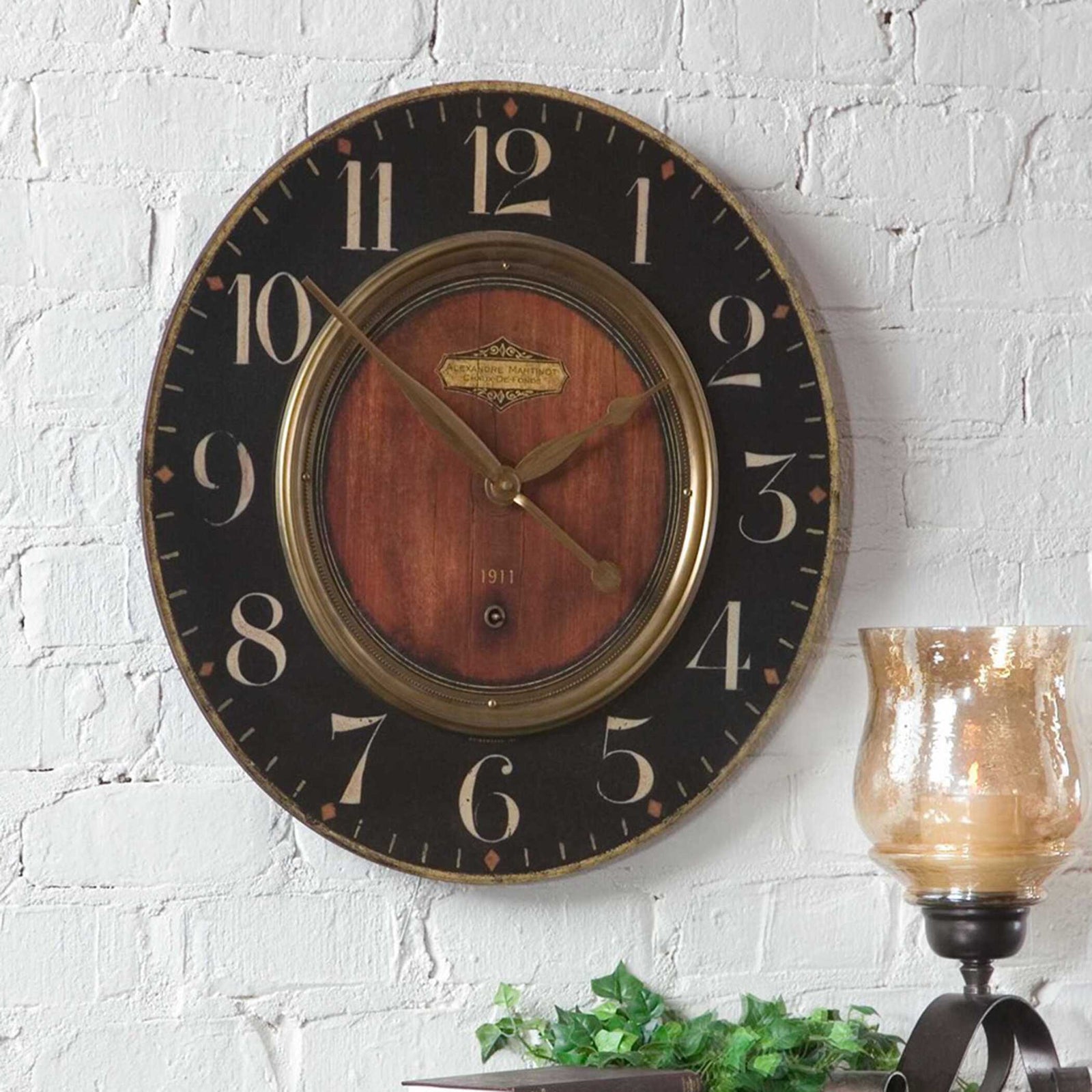 American Home Furniture Uttermost Alexandre Martinot 23" Clock