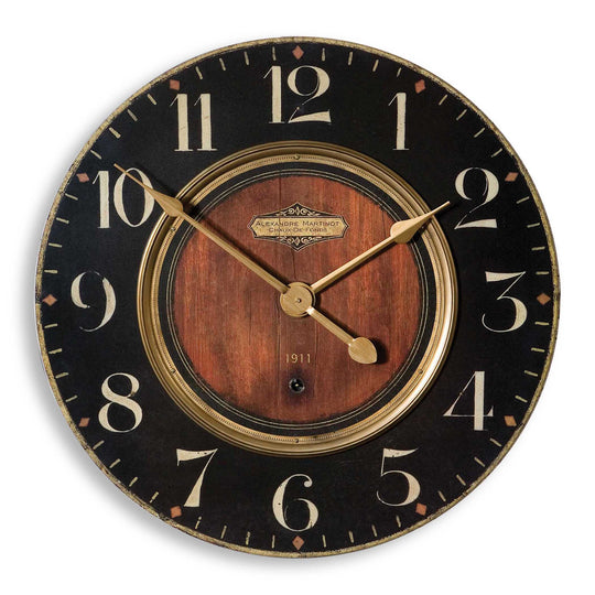 American Home Furniture Uttermost Alexandre Martinot 23" Clock