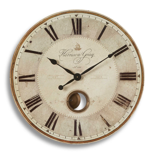 American Home Furniture Uttermost Harrison Gray 23" Clock