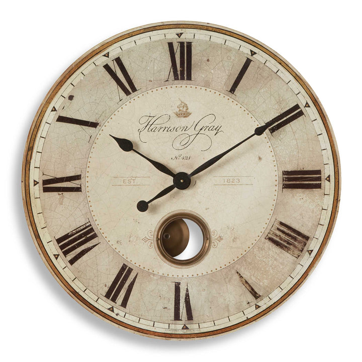 American Home Furniture Uttermost Harrison Gray 30" Clock