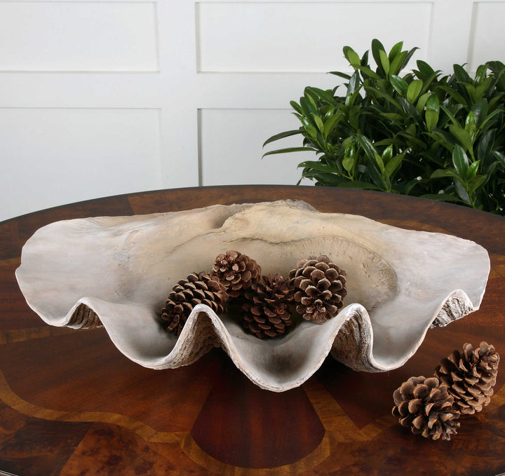 American Home Furniture Uttermost Clam Shell Bowl