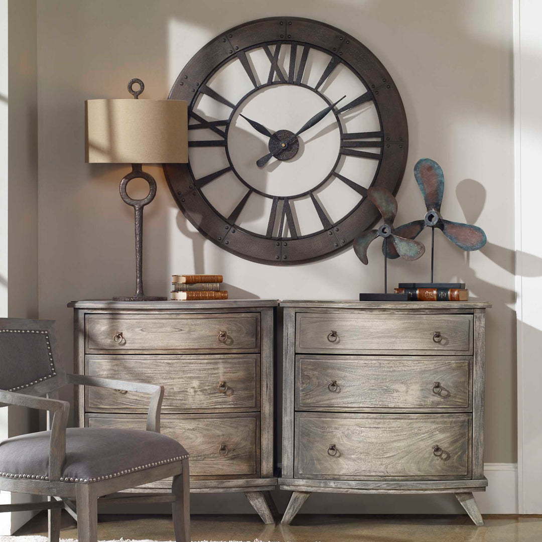 American Home Furniture Uttermost Ronan Wall Clock