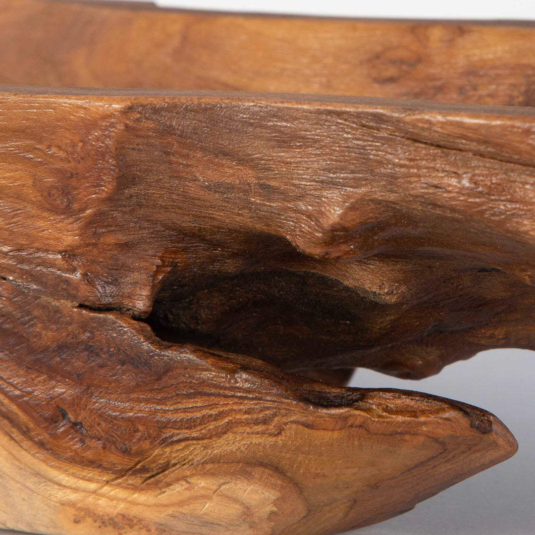 American Home Furniture Uttermost Teak Leaf Bowl