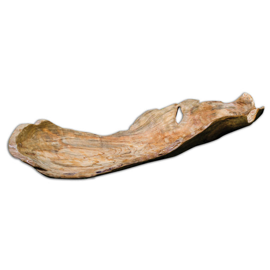 American Home Furniture Uttermost Teak Leaf Bowl