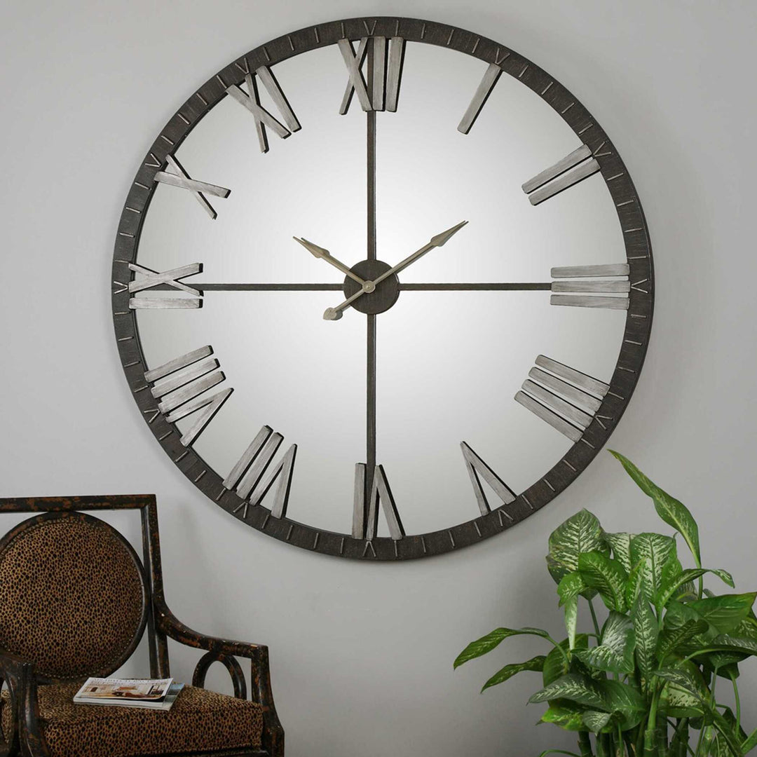 American Home Furniture Uttermost Amelie Large Bronze Wall Clock