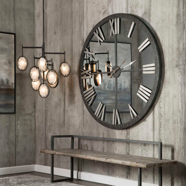 American Home Furniture Uttermost Amelie Large Bronze Wall Clock