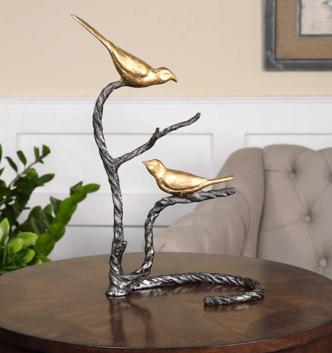 American Home Furniture Uttermost Birds on a Limb Sculpture