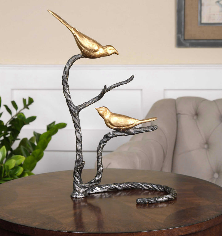 American Home Furniture Uttermost Birds on a Limb Sculpture