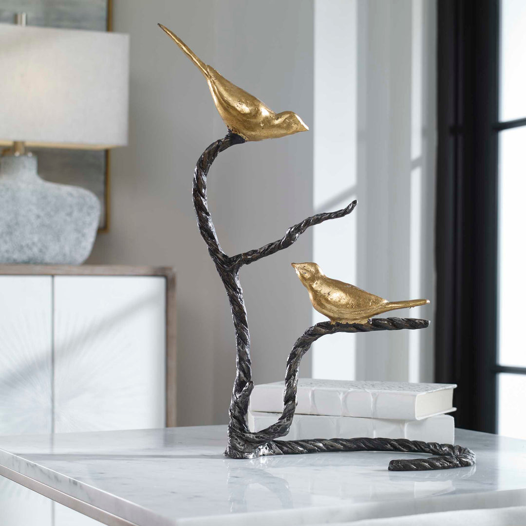American Home Furniture Uttermost Birds on a Limb Sculpture