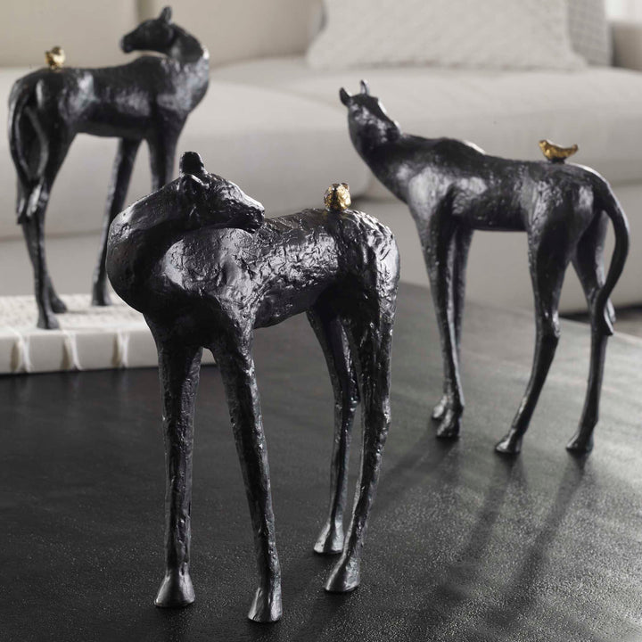 American Home Furniture Uttermost Hello Friend Horse Sculpture