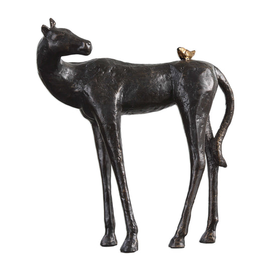 American Home Furniture Uttermost Hello Friend Horse Sculpture