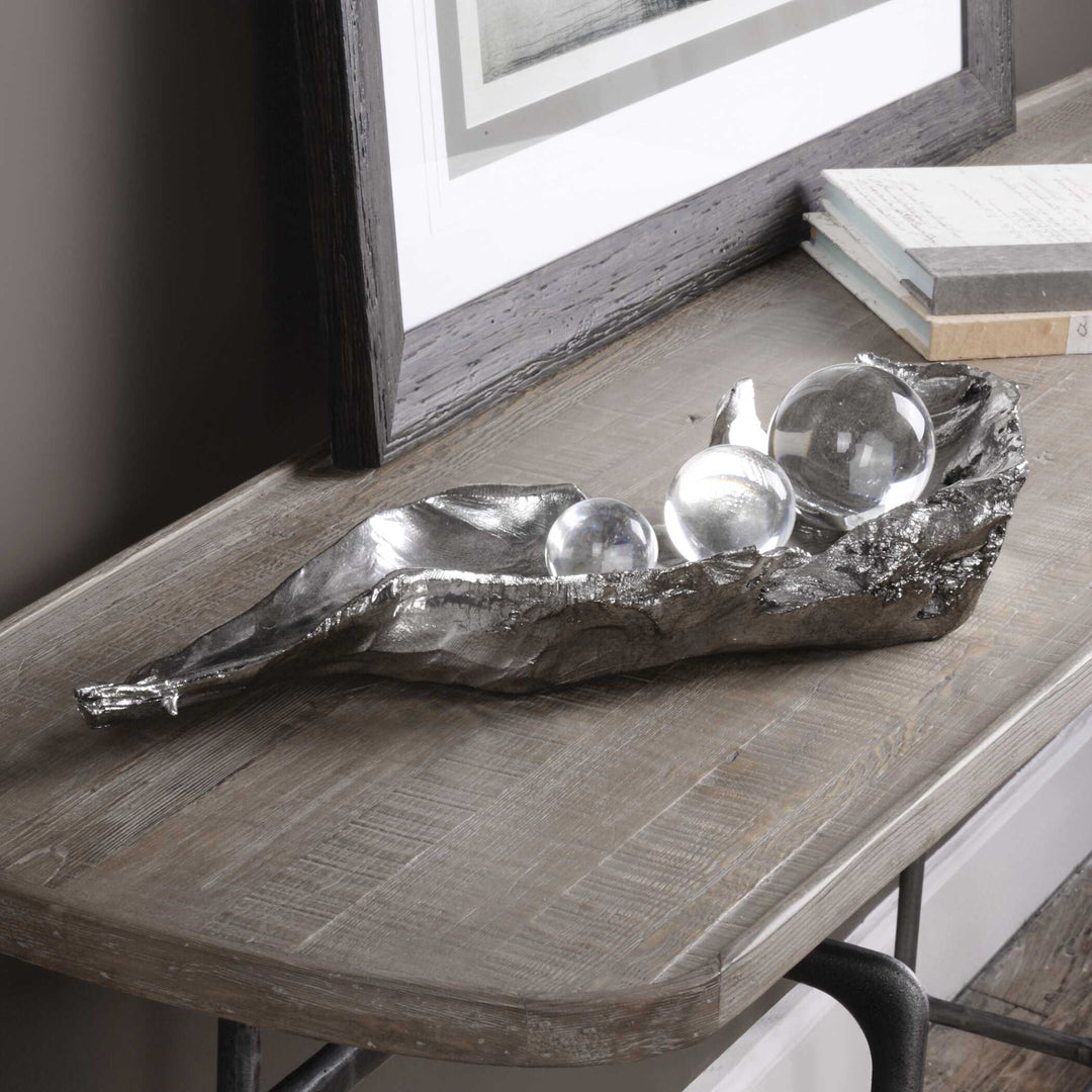 American Home Furniture Uttermost Three Peas in a Pod Metallic Sculpture