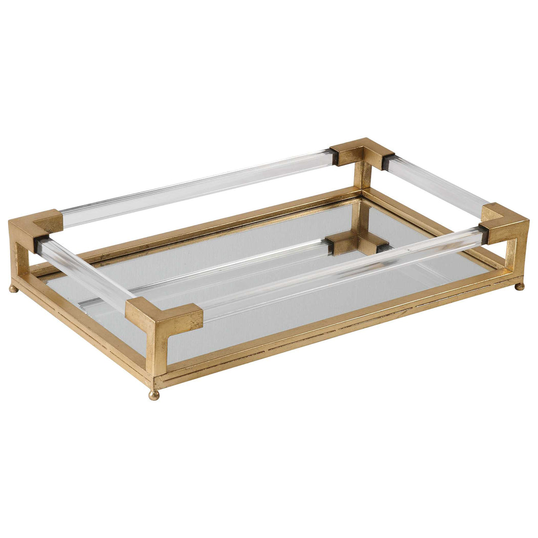 American Home Furniture Uttermost Balkan Mirrored Tray