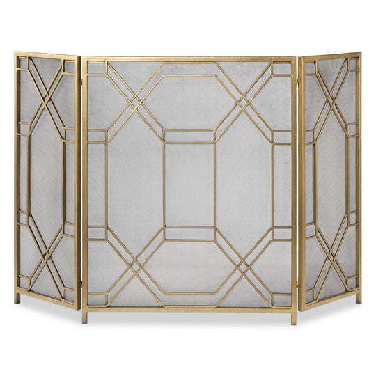 American Home Furniture Uttermost Rosen Gold Fireplace Screen